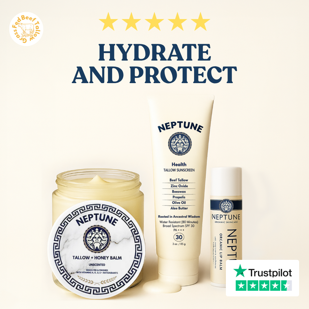 Neptune Health - #1 Rated USA Grass Fed Tallow & Honey Balm