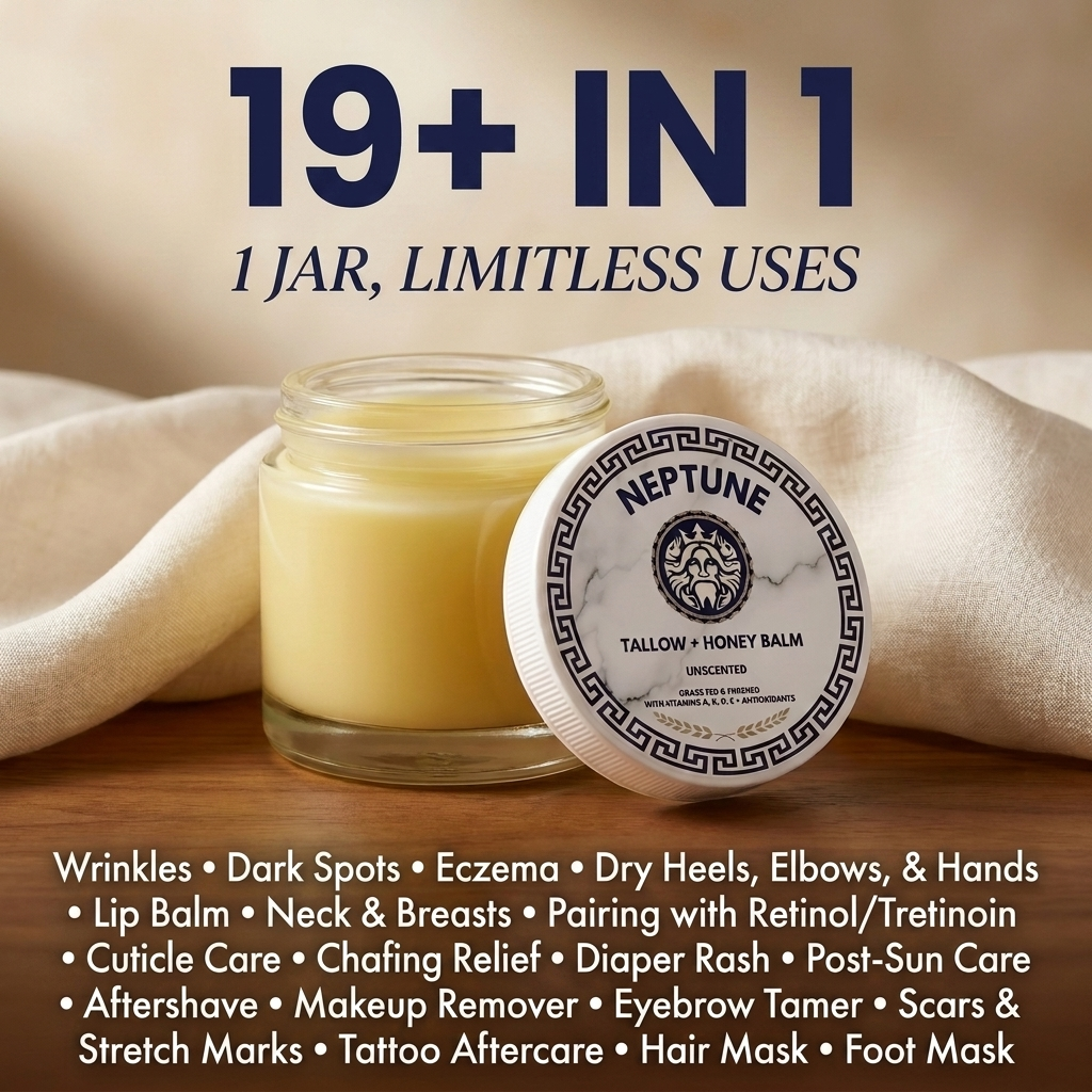 Grass Fed Tallow & Manuka Honey Balm